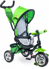 Tricicleta pentru copii cu scaun reversibil Toyz Timmy Green foto