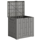 Outsunny Ladă de Grădină 114L din Rășină Impermeabilă și Anti-UV cu &Icirc;nchidere cu Cheie, 56x44x54 cm, Gri | Aosom Romania