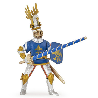 Figurina Papo-Cavaler Crin albastru foto