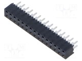 Conector şiruri pini mamă 30 PIN 2mm aurit THT soclu drept SAMTEC