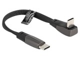 Cablu USB C mufă 90&deg; sus/jos, 0,14m