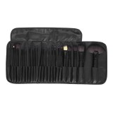 Set 24 pensule de machiaj, Zola&reg;, gentuta de depozitare, peri sintetici, neagra