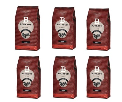 Pachet 6 X Lavazza Bourbon Intenso cafea boabe 1kg foto
