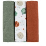 Petite&amp;Mars Moussy scutece textile Celestial Planets 68 x 68 cm 3 buc