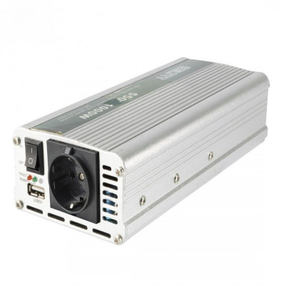 Convertor tensiune, 12V DC 220V AC, USB, protectie supraincalzire, Sal foto