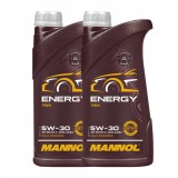 Pachet 2 litri Ulei Motor MANNOL Energy 5W30 Sintetic cu Ester (HTHS Scazut, Start-Stop)