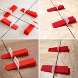 Kit PRO 500 cleme rost 1.5 mm, 100 pene pentru nivelare placi