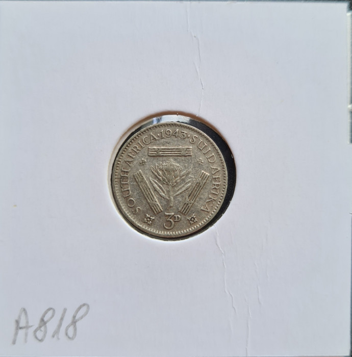 Africa de Sud 3 pence 1943