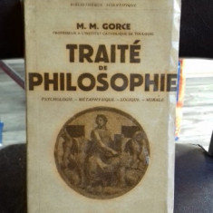 TRAITE DE PHILOSOPHIE - M.M. GORCE (TRATAT DE FILOSOFIE)