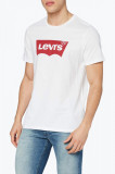 Cumpara ieftin Tricou barbati din bumbac cu imprimeu cu logo alb S, Alb, S INTL, Levi&#039;s