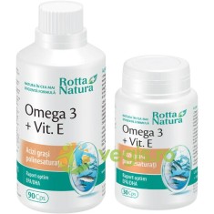Omega 3 + Vitamina E 90cps+30cps