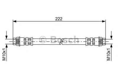 Conducta / cablu frana OPEL VIVARO platou / sasiu (E7) (2006 - 2014) BOSCH 1 987 476 914 foto