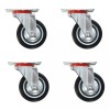 Roti pivotante, 4 buc., 75 mm