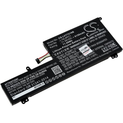 Baterie compatibila Laptop, Lenovo, Yoga 720-15IKB Type 80X7, 3CIP4/43/110-2, L16L6PC1, L16M6PC1, L16C6PC1, 3ICP4/43/110, 11.56V, 6150mAh, 71.09Wh foto