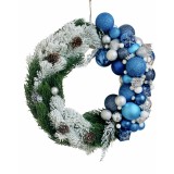 Coronita cu globuri si brad pentru Craciun (Multicolor)