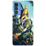 Husa compatibila cu Motorola G100 model Saitama and Genos One Punch Man, Silicon, TPU, Viceversa