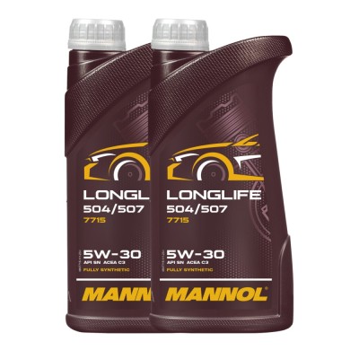 Pachet 2 litri Ulei MANNOL Longlife 504 507 5W30 - Mid SAPS (Sintetic PAO, DPF TWC) foto