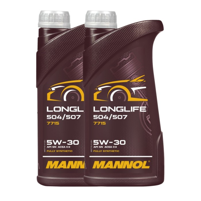 Pachet 2 litri Ulei MANNOL Longlife 504 507 5W30 - Mid SAPS (Sintetic PAO, DPF TWC)