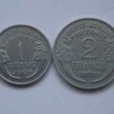LOT 2 MONEDE 1,2 FRANC 1959 FRANTA