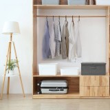 vidaXL Cutie de depozitare, antracit, 50x30x25 cm, material textil 332912