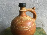 Arta si Traditie - Vechi ulcior din zona gorjului / Oltenia / Gorj - model deosebit sec XX !