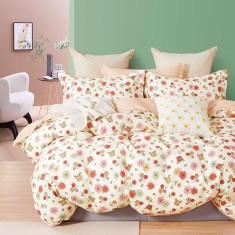 LENJERIE DE PAT PERCALLE IMPRIMAT (PRC124) - king size 6 piese