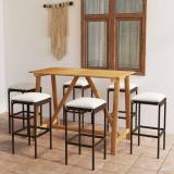 Set mobilier de bar de gradina cu perne , 7 piese , maro GartenMobel Dekor, vidaXL