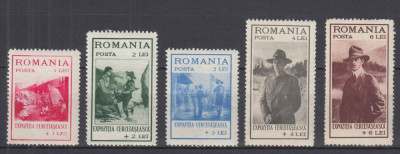 ROMANIA 1931 LP 93 EXPOZITIA CERCETASEASCA SERIE MNH foto