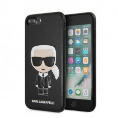 Husa Premium Originala Karl Lagerfeld iPhone 7 Plus / 8 Plus Karl Emossed,piele ,negru - Klhci8likpubk foto