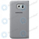 Portofel Samsung Galaxy S6 Flip canvas argintiu (EF-WG920BSEGWW)