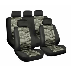 Huse scaun Camo Air-Force 9buc - Camuflaj Garage AutoRide foto