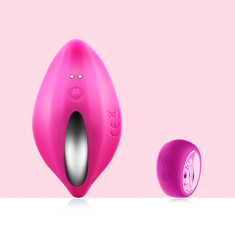 Vibrator Panty Vera Remote Control 12 Moduri Vibratii Silicon USB Roz Mokko Toys