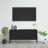 VidaXL Comodă TV, negru, 105x35x50 cm, oțel 336232