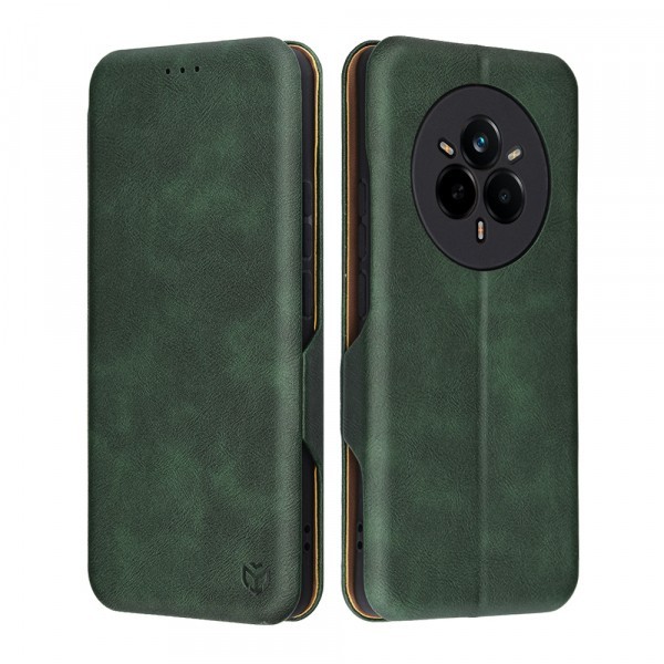 Husa pentru Realme 14 Pro, Techsuit, Safe Wallet Plus, Verde