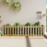 Pat &icirc;nălțat grădină design gard 200x50x50 cm lemn impregnat pin