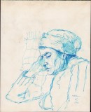 A1597 Schițe de Dimitrie &bdquo;Puiu&rdquo; Eitel pe ambele fețe ale h&acirc;rtiei, 1943, semnate