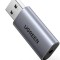 PLACA de SUNET Ugreen &quot;CM383&quot; extern, interfata USB 2.0 (T) la 3.5 mm jack (M), gri &quot;80864&quot; (timbru verde 0.08 lei) - 6957303888641
