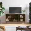 VidaXL Comodă TV, stejar fumuriu, 103,5x30x50 cm, lemn compozit 826993