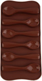 Formă &icirc;n formă de lingură cu 6 fante din silicon de calitate Fd, flexibilă și re, Oem