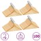 Gossi set de umerase anti-alunecare, 100 buc., lemn esenta tare