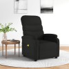 Fotoliu de masaj electric rabatabil, negru, textil