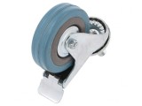 Roată de transport 75mm cu ax 45kg gumă