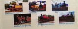 Serie timbre Angola &ndash; Locomotive cu abur istorice (6 valori), ștampilată -A40