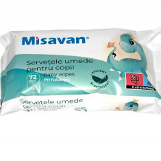 Servetele umede bebelusi, Misavan, 72 buc