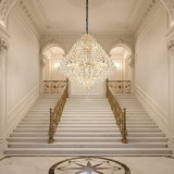 Candelabru din Cristal KONIG Grande Supremo, 54xE14, D150 cm, Auriu