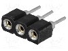 Conector 3 pini, seria {{Serie conector}}, pas pini 2.54mm, CONNFLY - DS1002-01-1*3V13-JK