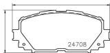 Placute frana fata Toyota Yaris (Nhp13, Nsp13, Ncp13, Ksp13, Nlp13), 12.2010-, marca SRLine S70-0502