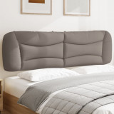 VidaXL Pernă pentru tăblie de pat, gri taupe, 180 cm, material textil