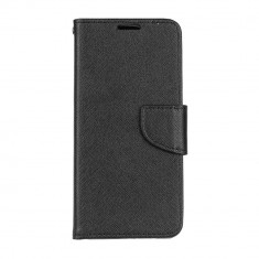 Husa Carte Fancy pentru Nokia 5.1 Plus X5, Inchidere Magnetica, Negru foto