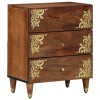 VidaXL Dulap de noapte maro miere 50 x 33 x 62 cm Lemn masiv de mango 4018745